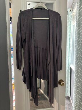 torrid gray long cardigan 1X